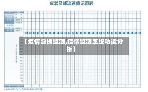 【疫情数据监测,疫情监测系统功能分析】