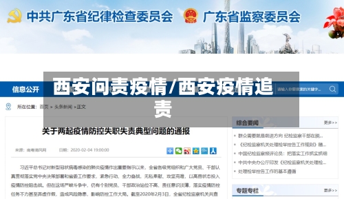 西安问责疫情/西安疫情追责